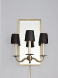 Three Light Mirrored Sconce