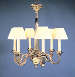 Chandelier with Reeded Motif